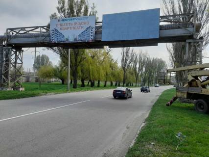 Билборд A в Каменское (Днепродзержинск) ул. Сичеславский шлях, теплотрасса (щиты, вышка) в сторону Днепра фото 1