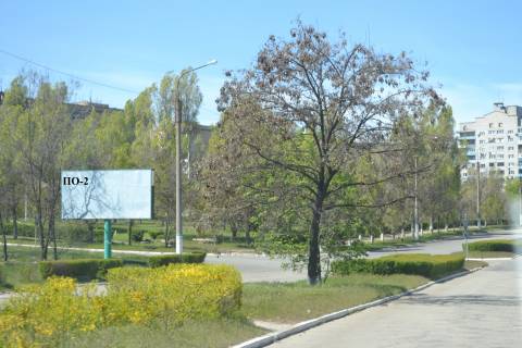 Билборд B в Каменское (Днепродзержинск), 3*6  Перекрёсток ул. Освободителей/пр. Победы Левый берег фото 1