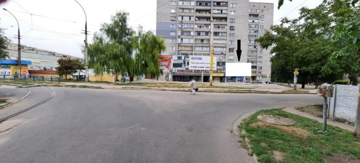 Билборд A в Каменское (Днепродзержинск) м.Кам'янське Вул. Дунайська (р-н трамвайної зупинки) Баглейский р. фото 1