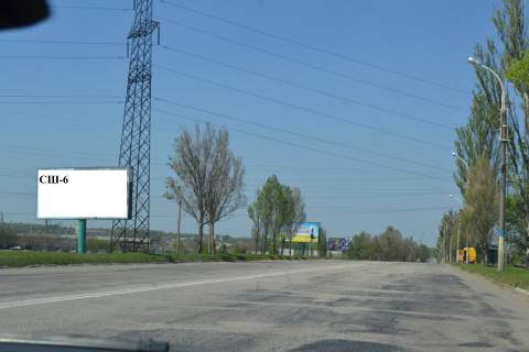 Билборд B в Каменское (Днепродзержинск), 3*6  ул. Сичеславский шлях, въезд в город фото 1