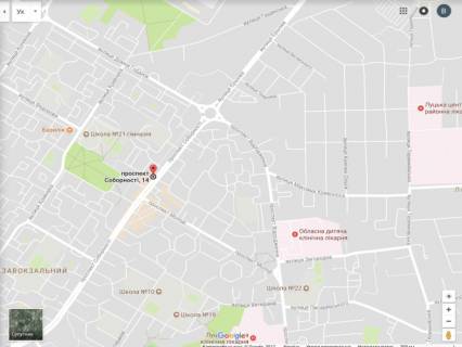 Білборд, Бігборд (Борд)  A у Луцьку, 3х6  пр.Соборності ,14а (маг.Троянда, РАГС, ТЦ "Гостинець") схема
