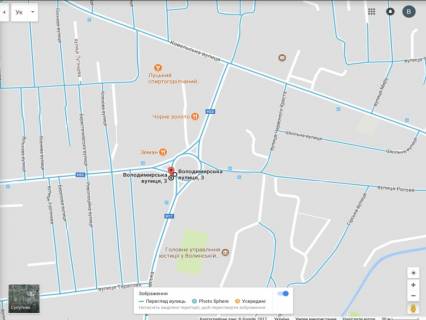 Billboard A in Lutsk, 3х6  pered kil'cem L'vivs'ka - Volodimirs'ka  scheme