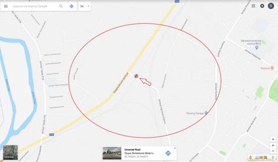 Билборд A в Луцке вул.К.Карого 1А (№4) (біля залізно-дорожнього переїзду), виїзд на вул.Ківерцівську, завод "МОТОР" схема