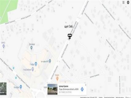 Билборд A в Луцке вул. Яремчука Назарія (колишня Єршова), 11, розділова смуга (ТЦ Глобус, в напрямку до автобазару)) схема