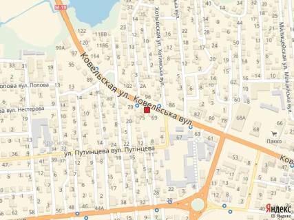 Билборд A в Луцке, 3х6  вул. Ковельська, 71 (вїзд в місто зі сторони Ковеля, район спиртзаводу) схема