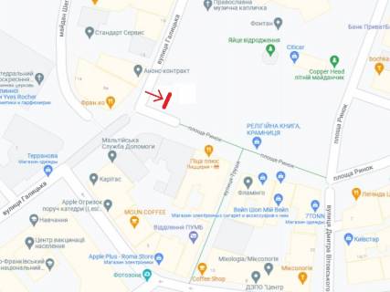 Видеоборд A в Ивано-Франковске площа Ринок   Ратуша  вхід від Катедри - 389819 схема