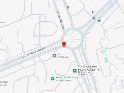 Видеоборд A в Киеве, Унікальний  Ревуцького вул., 12/1 - 621290 схема