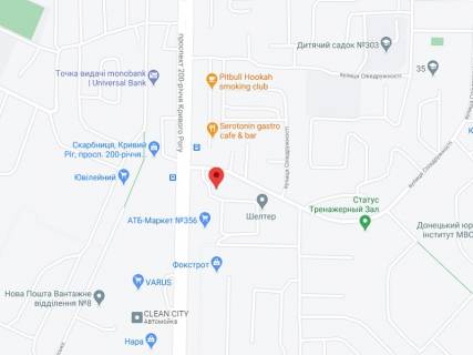 Видеоборд A в Кривом Роге 200-річчя Кривого Рогу пр., 7в, аптека "Мед Сервіс", №Дн044, прайс за ролик 10 сек 1 вихід/5 хвилин, з 8:00-22:00. Розрахунок для інших параметрів трансляції уточнюйте у менеджера. - 301408 схема