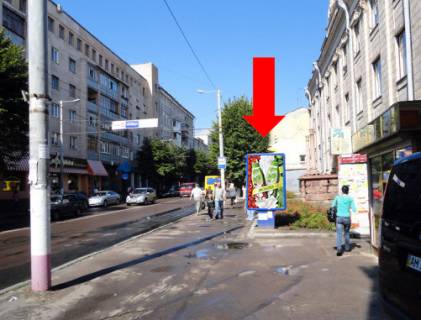 Ситилайт  в Житомире, 1.8x1.2  Бердичівська вул., 15, біля центрального гастроному, ресторану "Сушия" фото 1