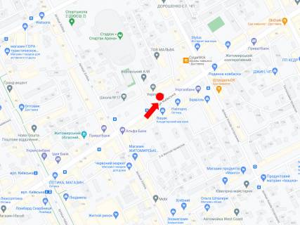 Scrolller, Scroll B in Zhytomyr, 2.3x3.14  Kiivs'ka st., 55,  bila stadionu "Spartak", z centru - 325793 scheme
