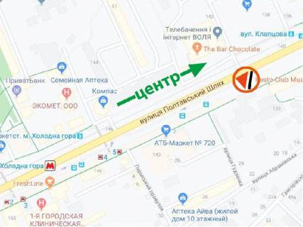 Билборд A в Харькове Полтавський Шлях вул., 133, в центр, вартість за 60 виходів на годину ролика тривалістю - 8 сек. схема