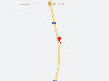 Билборд A в Каменном, 6х3  Н-08, км 442+809 (ліворуч), Рух до Дніпра з Запоріжжя, біля повороту до с. Башмачка схема