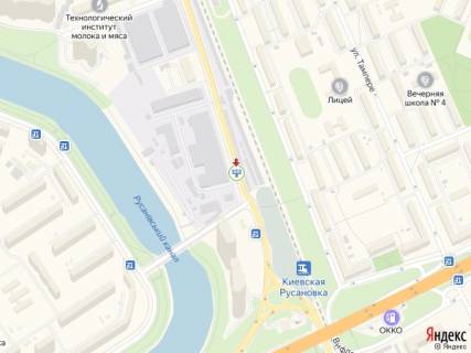 Призма A в Киеве Сверстюка вул. (колиш. Раскової вул.), 21а, в сторону просп. Соборності (Возз’єднання) - 215047 схема