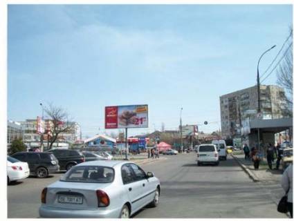 Билборд B в Николаеве Мира пр., біля ринку "Колос", супермаркетів "Велмарт", "Ельдорадо" фото 1