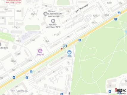 Скроллер B в Киеве просп. Голосіївський (40-річчя Жовтня). - Виставкова вул. (Полковника Потєхіна)., навпроти магазину АТБ, в сторону центру - 215287 схема