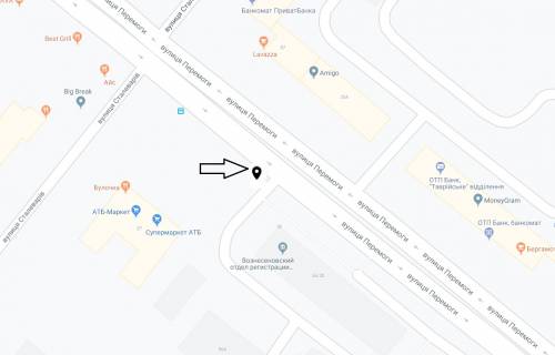 Билборд A в Запорожье, 6х3  Перемоги вул., біля буд. №56 схема