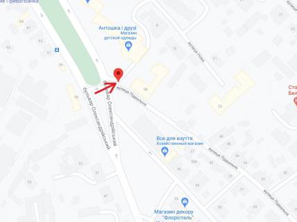 Видеоборд A в Белой Церкви бул. Олександрійський, 20, (м-н Кенгуру, Антошка) - 294080 схема