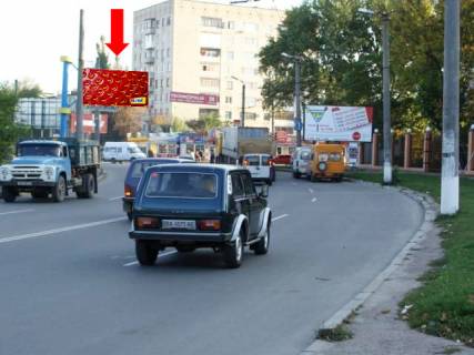 Білборд, Бігборд (Борд)  B у Кропивницький (Кіровоград), 3x6  Яновського вул. / Тамма вул. (кол. Героїв Сталінграду вул.), "Колгосний" і "Критий" ринки (флажок) Фото 2