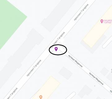 Скроллер A в Днепр (Днепропетровск), 3.14х2.32  просп. Науки (Гагаріна) - вул. Академіка Георгія Дзяка (Медична), біля світлофора - 168991 схема