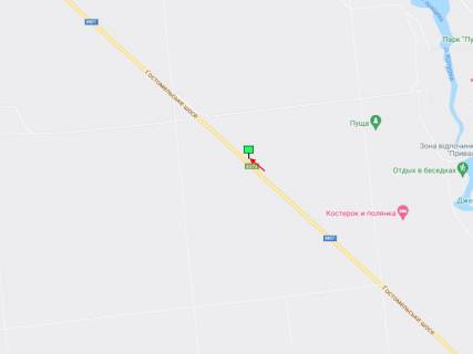 Білборд, Бігборд (Борд)  A у Києві Гостомельське шосе схема