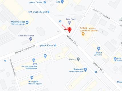 Сiтiлайт B у Миколаєві Миру пр. - Будівельників вул. схема