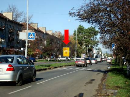 Ситилайт  в Ужгороде, 1.8x1.2  Свободи пр., 32, роздільник, в бік Хмельницкого пл. фото 1