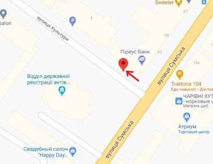 Бэклайт A в Харькове Культури вул. - Сумська вул., 63, від Сумської вул. схема