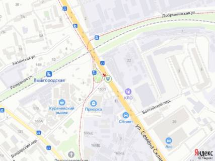 Призма A в Киеве Скляренка вул. - Петропавлівська площа (Фрунзе пл.)., в сторону Теліги вул. - 332767 схема