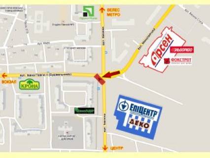 Призма  в Ивано-Франковске, 3x6  Івасюка вул. - Івана-Павла II вул. (кол. Будівельників вул.), навпроти Епіцентра, ліва - 436174 схема