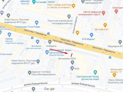 Брандмауэр A в Киеве, 70.45x32.3  Шолуденка вул. - просп. Берестейський (Перемоги). - Борщагівська вул. схема