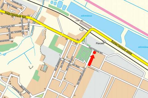 Билборд  в Хмельницком, 3x6  Чорновола вул. / Майборського вул., з центру схема