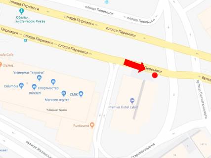 Ситискролл A в Киеве, 1.8x1.2  Галицька площа (Перемоги пл.)., 1, на світлофорі, біля готелю "Либідь", в сторону бул. Шевченка схема
