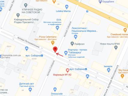 Ситискролл A в Николаеве Соборна вул. (Радянська) ., 3А - Марка Кропивницького вул. (Потьомкінська)  схема