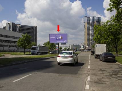 Білборд, Бігборд (Борд)   у Києві, 3x6  Нестайка вул. (вул. Мильчакова) 5, роздільник, в сторону МВЦ, ст. м. "Лівобережна" Фото 1