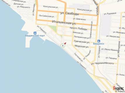 Citylight A in Berdyansk Azovskij av. - Primorskaa pl. - Gor'kogo st. scheme