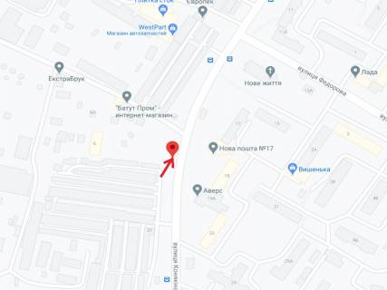 Білборд, Бігборд (Борд)  B у Луцьку Конякіна вул., 20, в сторонуКіверцевского кільця схема