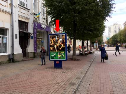 Ситилайт  в Хмельницком, 1.8x1.2  Проскурівська вул., 18 / Проскурівського Підпілля вул., біля піцерії "Мама мія" фото 1