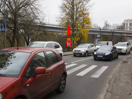 Ситилайт  в Киеве, 1.8x1.2  Паркова дорога вул., 3/5, за КВЦ "Парковий", в бік Дніпровського спуску фото 1