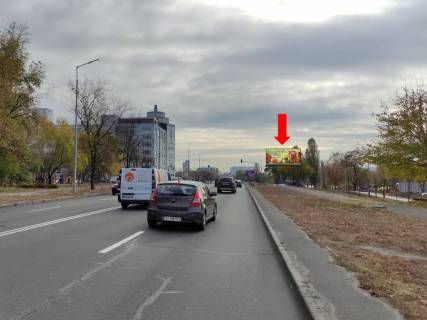 Білборд, Бігборд (Борд)   у Києві, 3x6  Райдужна вул., 21 - вул. Микитенко, до Воскресенський (Перова б-р) проспект Фото 1