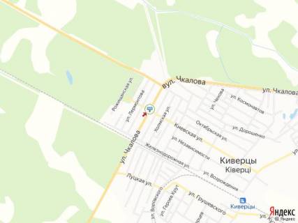 Билборд A в Киверцах, 3х6  Ківерці_вул. Чкалова-Київська схема