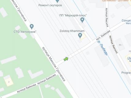 Нестандарт B в Киеве Байковая ул., при движении в сторону ул. Гринченка. В стоимость аренды включен монтаж РМ, демонтаж не входит в стоимость, оплачивается дополнительно. Подробности у менеджеров. схема