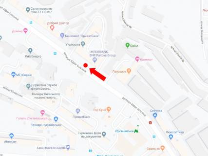 Сiтiлайт A у Києві, 1.8x1.2  Іллєнко вул. (Колиш. Мельникова вул.), 6, в сторону ст.м. "Дорогожичі" схема