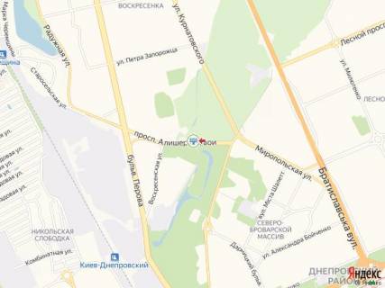 Билборд A в Киеве Навої пр., роздільник зупинка "Дитяча лікарня №2", в сторону Воскресенський (Перова б-р) проспект схема