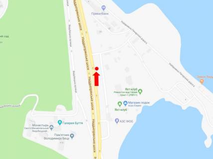 Скроллер A в Киеве, 3x6  Наддніпрянське шосе, 300 м. до мосту Патона, в центр - 470726 схема