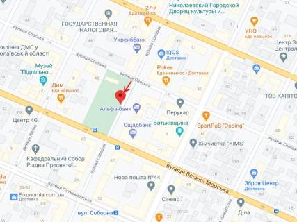 Ситилайт A в Николаеве Соборна вул. (Радянська) ., 2, навпроти, другий схема