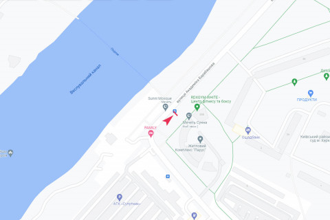 Ситилайт A в Харькове, 1.8x1.2  Барабашова вул., 36Б схема