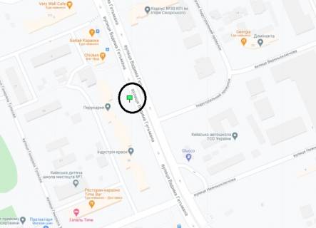 Скроллер A в Киеве Гетьмана вул., 36 - 293053 схема