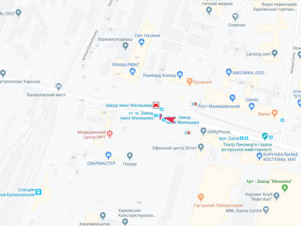 Citylight B in Kharkiv, 1.8x1.2  Тарасенка (кол. Плеханівська) вул., навпроти буд. 121, зупинка "ст.м. Завод ім. Малишева", в центр scheme