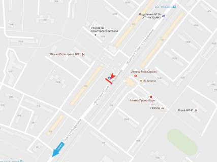 Призма A в Харькове, 3x6  Тракторобудівників пр., 105, в центр - 666404 схема