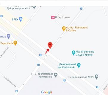 Ситилайт B в Днепр (Днепропетровск), 1.2х1.8  площа Соборна (Колиш. Жовтнева пл.) в районі буд. 1 схема